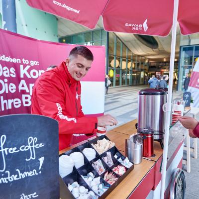 Boomerang.at - Bawag Das Konto - Outdoor Framebike Projektionen Coffee Bike Streetbranding - 14