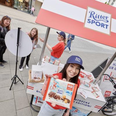 Boomerang - Ritter Sport - Outdoor - Promotion - Tricycle - TouchPoint Sampling - 5