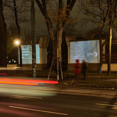 Boomerang-Uni Krems-Outdoor-mobile DOOH Projektion-7