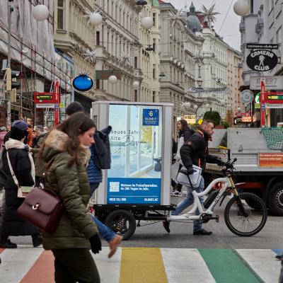 boomerang.at - Digital E-Trikes - Außenwerbung - Glorit