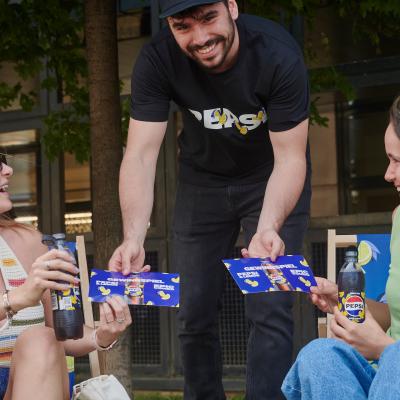 Boomerang.at - Promotion - Sampling - Outdoor  - Pepsi Lemon