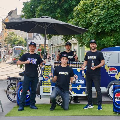 Boomerang.at - Promotion - Sampling - Outdoor  - Pepsi Lemon