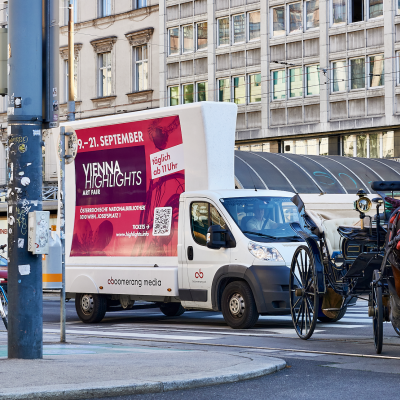 Boomerang.at - Mobile Billboard - Outdoor  - Art port
