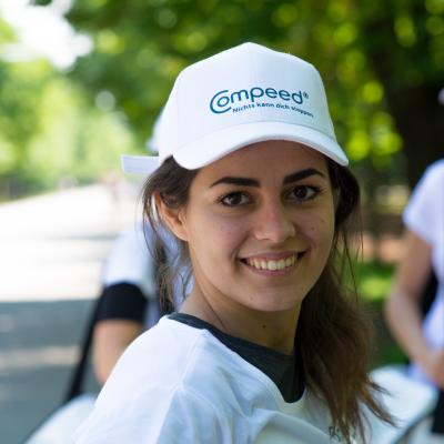 Porträt von einer compeed Promoterin