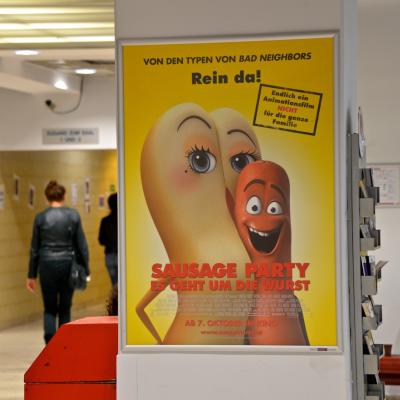 Foto von Kinoposter in einem Studentenheim