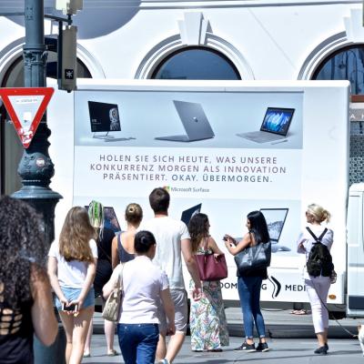 Boomerang.at - Mobile Billboard Tube - Outdoor 130